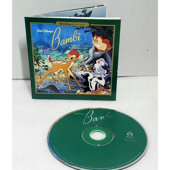 Walt Disney Bambi Soundtrack CD Tested Works Great Vintage Music Album - Picture 3 of 7